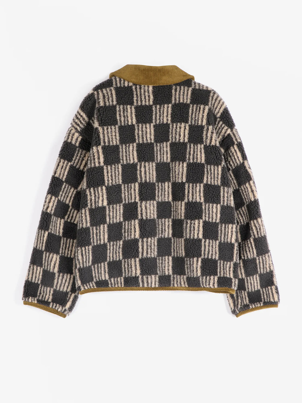 Chaqueta sherpa con estampado integral Almost Moiré, corte relajado.