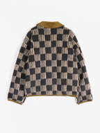 Chaqueta sherpa con estampado integral Almost Moiré, corte relajado.