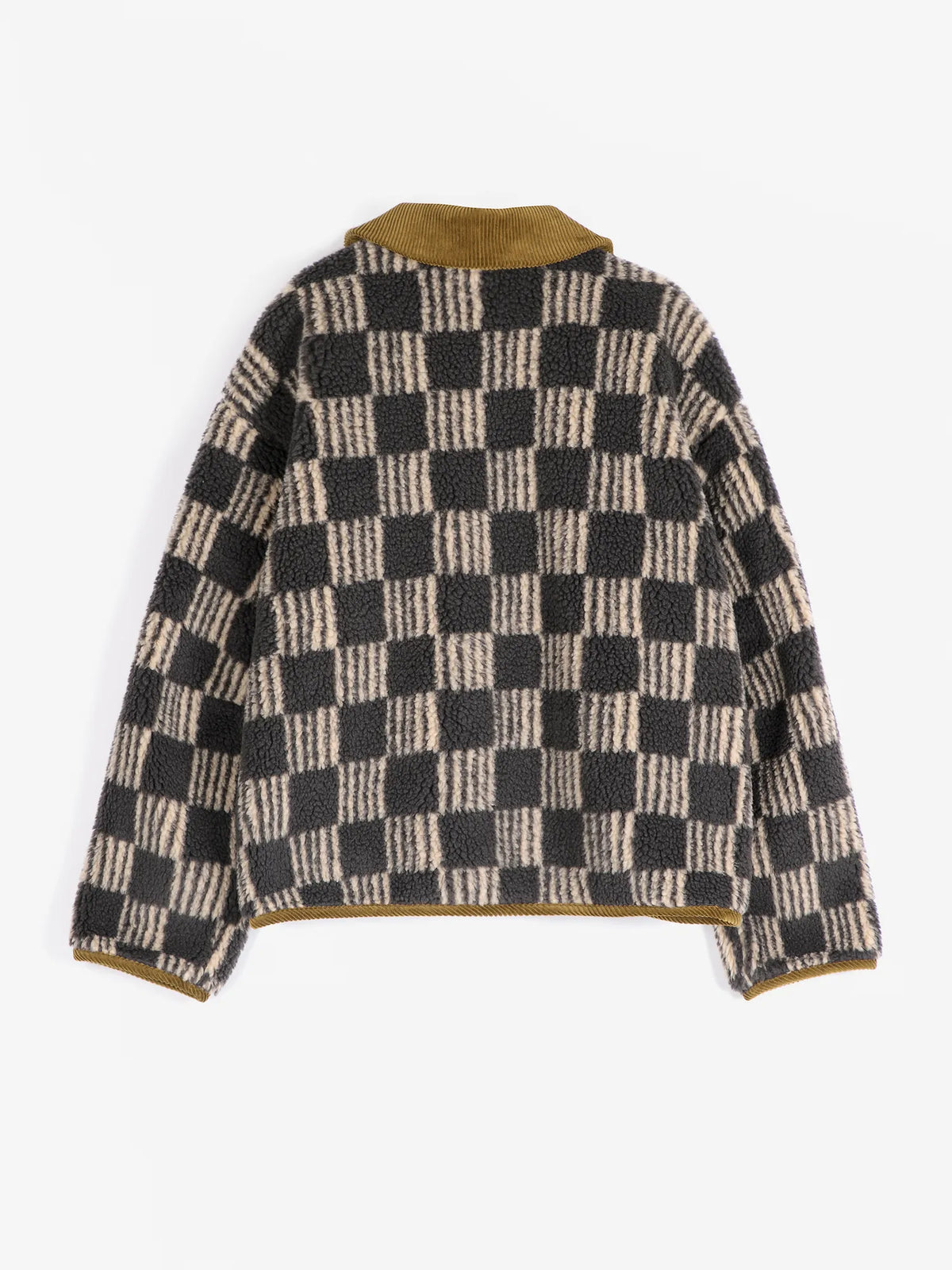 Chaqueta sherpa con estampado integral Almost Moiré, corte relajado.